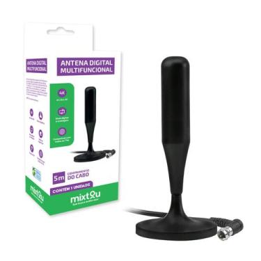 Imagem de Antena Tv Digital Mixtou Uhf Vhf Interna Premium Cabo 5 Mts - PIX, 093