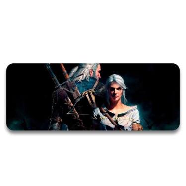 Imagem de Mouse Pad Gamer The Witcher Geralt e Ciri - EMPIRE GAMER, 60cm x 35cm