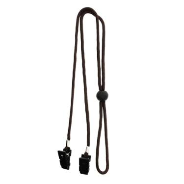 Imagem de DimyFew Clipe para Porta-babadores Clipe para Guardanapos Suporte para Guardanapos Clipe para Fixação de Chapéu Portátil Clipe de Cordão para Idosos Adultos B, Marrom