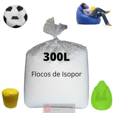 Imagem de Isopor EPS flocos 300 Litros para enchimento de puffs/almofadas - Mgon