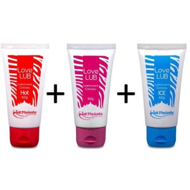 Imagem de Kit love lub lubrificante corporal neutro / hot/ ice 60g la pimienta -