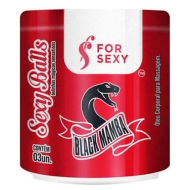 Imagem de Sexy balls black mamba bolinhas explosivas 3 unidades for sexy