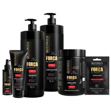 Imagem de Kit Bio Extratus Força Com Pimenta 1l Completo + SuperDose