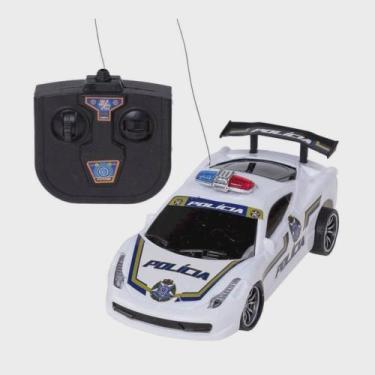 Imagem de Carrinho Controle Remoto Super Carro Polícia Com Luz . - toys king