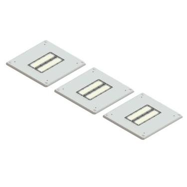 Imagem de Kit 3 Luminaria Posto Combustível Combate 100W LED OSRAM 9000L - RJ IL