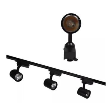 Imagem de Kit Trilho Eletrificado 1,5 M Com 3 Spots Led 7w Bivolt - Bela Home, B