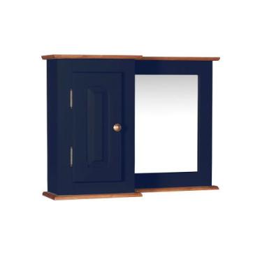 Imagem de Armário De Banheiro Com Espelho 1 Porta e Prateleira Dália 3059-80 Lin