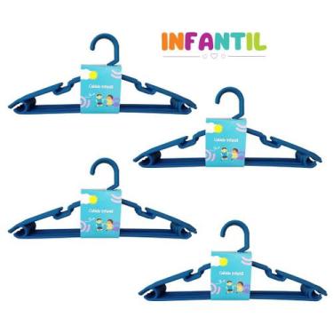 Imagem de Cabide infantil colorido 100un - azul - ABCoisas
