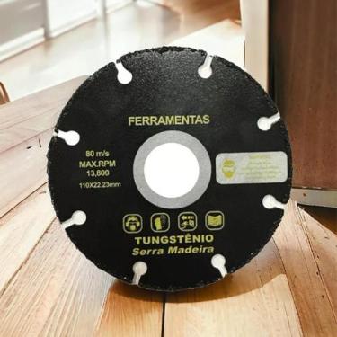 Imagem de Disco de Serra Tungstênio Madeira Para Esmerilhadeira 22,23mm Resistên