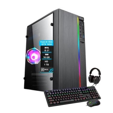 Imagem de Pc Gamer I5 Gtx 1650 Memória 16Gb Ssd 480Gb - Amorim Tech