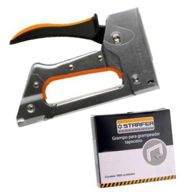Imagem de Grampeador Tapeceiro 5580 Metal + Grampo 10.6/6mm Starfer
