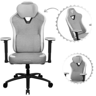 Imagem de Cadeira Modelo Gamer Para Escritório Reclinável 135 Graus Cor Cinza  G