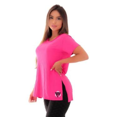 Imagem de Blusa comprida tapa bumbum fitness - Click Mais Bonita,  XG, Rosa