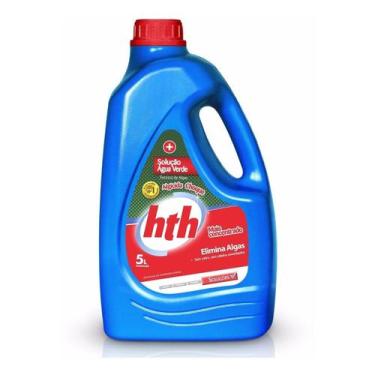 Imagem de Solução Agua Verde Para Piscina Algicida Choque Hth 5 Litros - Globalm