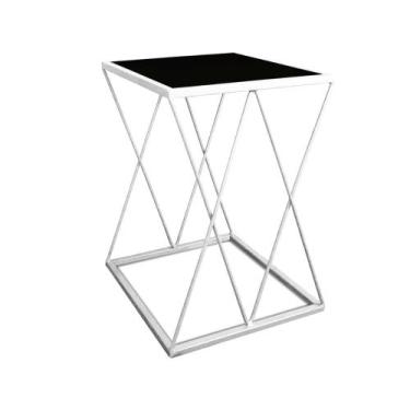 Imagem de Mesinha Lateral Alta Moderna p/ Decoração Sala Quarto Colima - Loja da