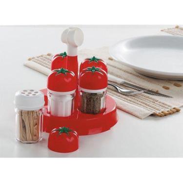 Imagem de Porta Condimentos para Bar Restaurante Napolitano Vermelho - Monte Líb