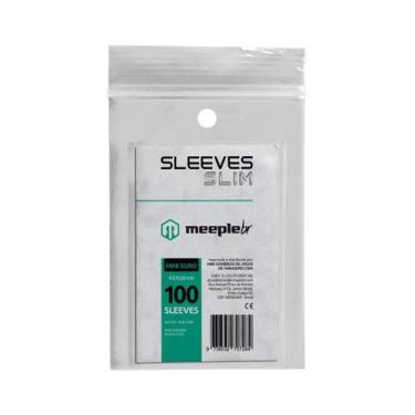 Imagem de Sleeves Slim Mini Euro 45 x 68mm - Meeple BR