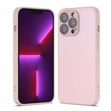 Imagem de Casecious Compatível com iPhone 15 Pro Hard Body AG Glass Matte Frost Cellphone Mobile Basi, Proteção contra quedas, proteção de lente da câmera, biséis elevados (rosa)