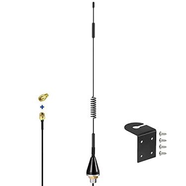 Imagem de Bingfu Antena macho 4G LTE 7dBi RP-SMA para uso externo, suporte fixo, suporte de parede, compatível com roteador sem fio 4G LTE, câmera de trilha celular, câmera de jogos, câmera de segurança externa