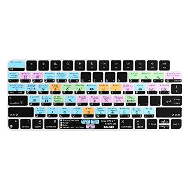 Imagem de XSKN Capa de silicone para teclado de atalho e linguagem para teclado iMac Magic Keyboard com chip M1 2021 com Touch ID A2449 com chave de bloqueio A2450 sem teclado numérico (versão dos EUA macOS OS