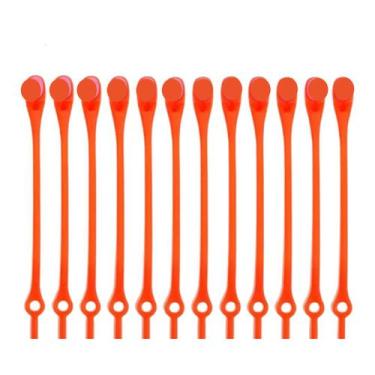 Imagem de Cadarço De Tênis Silicone 12 peças - Art House, Laranja