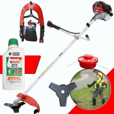 Imagem de Máquina de Cortar Grama Á Gasolina Toyama RT43-L 2T 43cc 1,7HP Roçadei