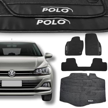 Imagem de Kit Tapetes Borracha Polo 2018 2019 2020 2021 2022 2023 2024 2025 Impermeável Premium