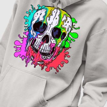 Imagem de Blusa Moletom Genuine Grit Masculina Estampada Algodão 30.1 Skull Colo