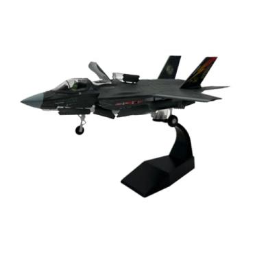 Imagem de harayaa 1/72 F35B Fighter Modelo Attack Fighter Avião Modelo Ornamento Decoração para Casa Estátua Liga Avião Modelo para Prateleira Bar Sala de Estar