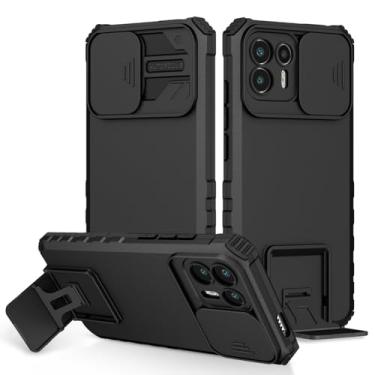 Imagem de Vokuha Capa para Moto G50 5G, Motorola G50 5G XT2149-1 com suporte para lente de câmera deslizante de grau militar, proteção à prova de choque para Motorola Moto G50 5G preta
