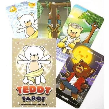 Imagem de Teddy Tarot Deck Tarô Do Urso De Pelúcia Baralho de Cartas de Oráculo
