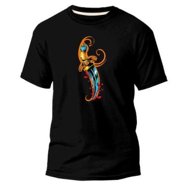 Imagem de Camiseta Algodão Premium Estampa Digital Adaga Gold Faca - NoBrand, Pr