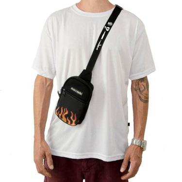 Imagem de Shoulder Bag Mini Bolsa Lateral Fogo Pega a Visão, Único, Preto