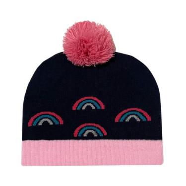 Imagem de Touca Bebê Pompom Menina 0/2 Anos - Rossini, 0-1 Ano, Azul