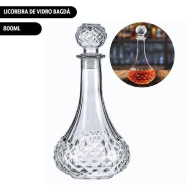 Imagem de Licoreira De Vidro Bagdá Com Tampa 800ml - TUUT
