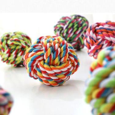 Imagem de Bola Bolinha Pet Cachorro Gato Brinquedo Bola Interativo Mordedor - 6 