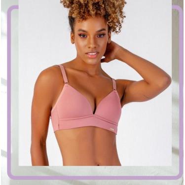 Imagem de Sutiã Cortina Duplo Embutido S.aro Decote Efeito Silicone Up - FLOR DA