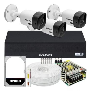 Imagem de Kit Intelbras Completo Alta Definição - 3 Câmeras - HD