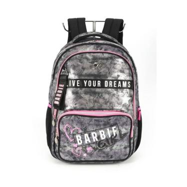 Imagem de Mochila Preta De Costas Notebook Escolar Barbie Luxcel