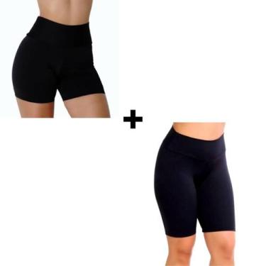 Imagem de Kit Bermuda + Short Feminino Fitness Academia Suplex - LMP Confecções,