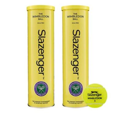 Imagem de Bola De Tênis Slazenger Wimbledon Oficial Pack com 2 Tubos