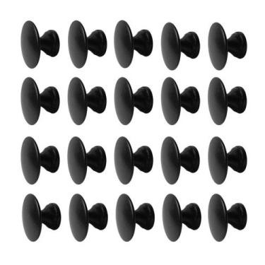 Imagem de Kit 20 Puxadores Para Móveis Porta Gaveta Armário Bolinha Redondo - BI