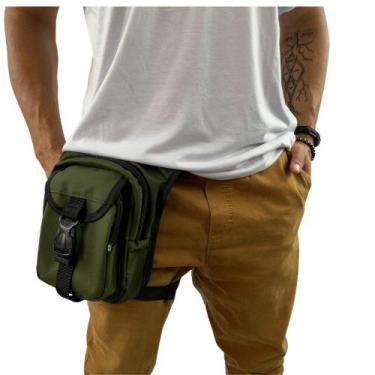 Imagem de Pochete De Perna Bolsa Transversal Cartucheira Tatica Motoboy Shoulder