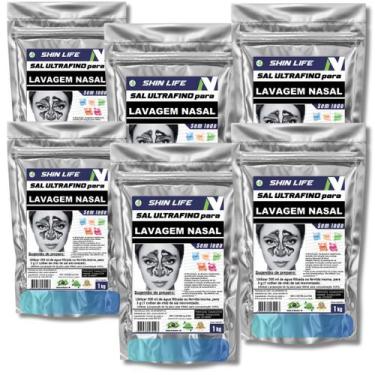 Imagem de Sal Ultrafino Sem Iodo P/ Lavagem Nasal 6kg (6X1kg) - Shin Life