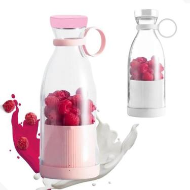 Imagem de Mini Liquidificador Portátil Juicer Recarregável - Rosa - Keita