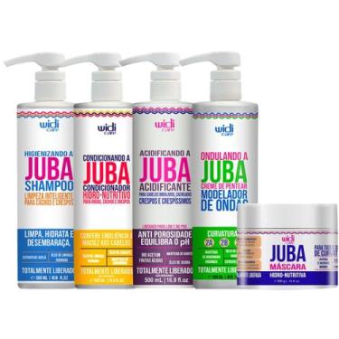 Imagem de Kit Juba Widi Care Vegano Shampoo + Condicionador + Mascara + Acidific