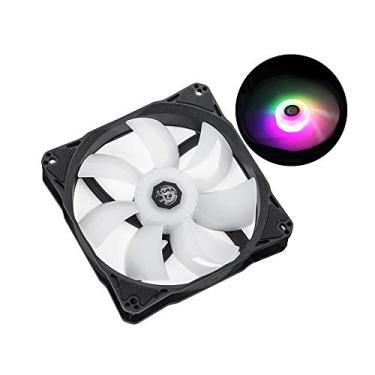Imagem de Ventilador de capa Bitspower Notos 120 mm, ventilador de computador DRGB, ventilador de policarbonato PWM, ventilador de arrefecimento de LED de alto fluxo de ar, resfriador silencioso 1800 RPM, 1 Pack, 120x120x25mm