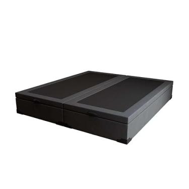 Imagem de Base para Cama Box Queen Martin Premium com Baú Suede (47x158x198) Grafite