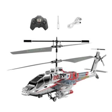 Imagem de Milageto Helicóptero de controle remoto giroscópio estabilizador, avião rc colecionável, helicóptero rc com luzes para adultos meninos e meninas presente, ouro