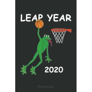 Imagem de Basketball Leap Frog-2020 February 29th Leap Year Gift Notebook: A blank lined basketball notebook 6x9 in 110 Pages that makes a fun basketball gift ... women's basketball, team basketball gifts